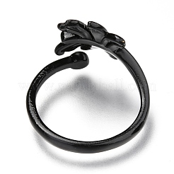 Spray Painted Brass Cuff Rings&nbsp;KK-I683-30
