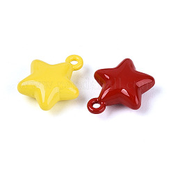 Spray Painted Rack Plating Alloy Pendants&nbsp;PALLOY-T091-42M