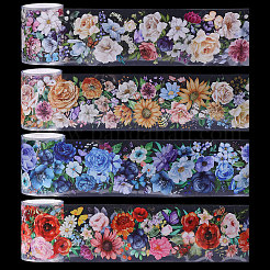 4Pcs 4 Colors PET Decorative Stickers&nbsp;DIY-PH0032-39
