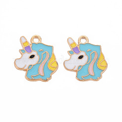 Alloy Enamel Pendants&nbsp;ENAM-T016-06B-RS