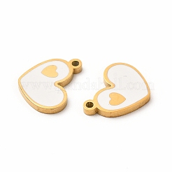 Ion Plating(IP) 304 Stainless Steel Enamel Charms&nbsp;STAS-F291-08G-03