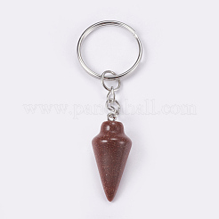 Synthetic Goldstone Keychain&nbsp;KEYC-P041-A07