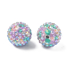 Round Resin Rhinestone Beads&nbsp;OACR-Z035-02D