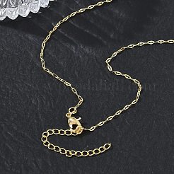 1.5MM Brass Dapped Chain Necklaces for Women&nbsp;KK-CBA4FD4-14G