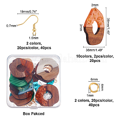 DIY Dangle Earring Making Kits&nbsp;DIY-OC0006-14
