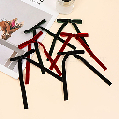 20Pcs 2 Colors Lint Bowknot Ornament Accessories&nbsp;DIY-SP0004-81