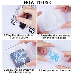 Clear Silicone Stamps&nbsp;DIY-WH0504-62A