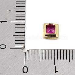 Brass Pave Cubic Zirconia Cabochons&nbsp;CU-CBA30E8-05G