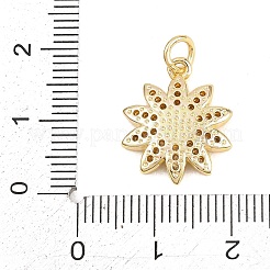 Valentine's Day Brass Micro Pave Clear Cubic Zirconia Pendants&nbsp;KK-D258-04G-03
