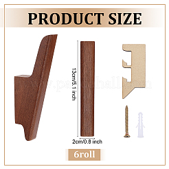 Wooden Entryway Coat Rack&nbsp;AJEW-WH0709-403