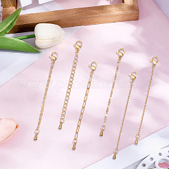 6Pcs 6 Styles 304 Stainless Steel Chain Extender&nbsp;FIND-BM0001-86