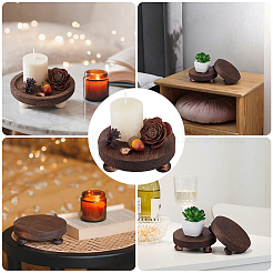 2Pcs Wooden Display Pedestals&nbsp;WOOD-WH20001-18