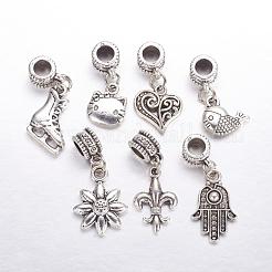 Tibetan Style Alloy European Dangle Charms&nbsp;MPDL-J041-AS