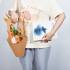 Kraft Paper Gift Bag with Handle&nbsp;ABAG-WH0044-22