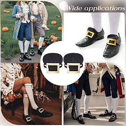 2 Pairs PU Leather Shoe Covers with Polyester Elastic Strap&nbsp;AJEW-CY0002-59