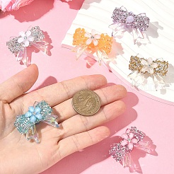 6Pcs 6 Colors Transparent Resin Beads&nbsp;RESI-YW0005-47
