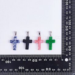 25Pcs 25 Styles Natural & Synthetic Gemstone Pendants&nbsp;G-SZ0002-14