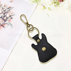 1Pc Guitar Imitation Leather Pendant Keychains&nbsp;KEYC-CL0001-36B