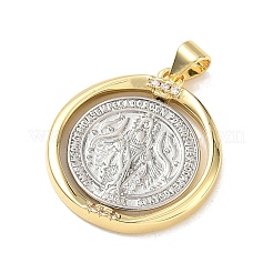 Religion Brass Micro Pave Clear Cubic Zirconia Pendants&nbsp;KK-A303-11B-G