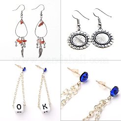Brass Earring Hooks and Plastic Ear Nuts&nbsp;FIND-PH0015-08