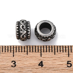 304 Stainless Steel European Beads&nbsp;STAS-D301-04AS