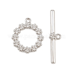 Brass Toggle Clasps&nbsp;KK-G548-34B-P