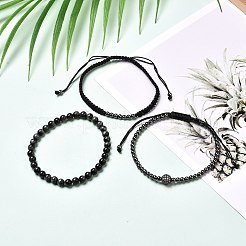 Natural Tiger Eye Bracelets Set for Men Women&nbsp;BJEW-JB06737