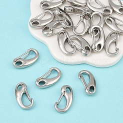 Tarnish Resistant Polished 304 Stainless Steel Keychain Clasp Findings&nbsp;X-STAS-R072-59A