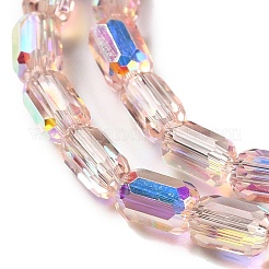 Electroplate Glass Beads Strands&nbsp;EGLA-D031-01-08