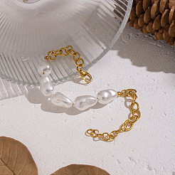 Elegant Natural Pearl Beads Link Bracelets&nbsp;ZR4711