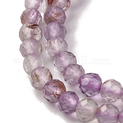 Natural Purple Phantom Quartz Purple Lodolite Quartz Beads Strands&nbsp;G-A235-A01-01
