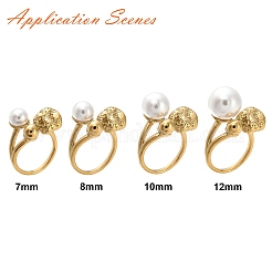 304 Stainless Steel Open Cuff Ring Findings&nbsp;STAS-K263-03G