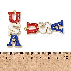 Independence Day Alloy Enamel Pendants&nbsp;ENAM-I069-01G-06