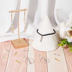 16Pcs 2 Colors Brass Moon Phase Bar Pendants&nbsp;KK-BBC0004-44