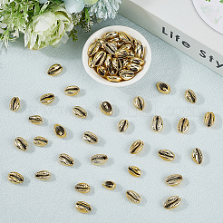 100Pcs Electroplated Natural Cowrie Shell Beads&nbsp;BSHE-LT0001-05A