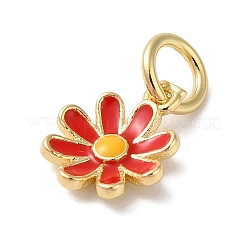 Brass Enamel Charms&nbsp;KK-L216-006G-02