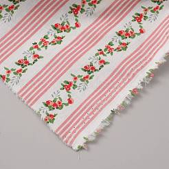 Flower Pattern Cotton Fabric&nbsp;DIY-WH0504-936
