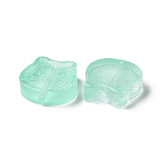 Transparent Spray Painted Glass Beads&nbsp;GLAA-I050-13G
