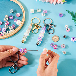 DIY Beadable Keychain Making Kit&nbsp;DIY-TA0006-48