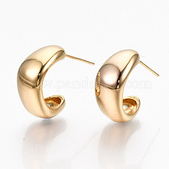 Brass Half Hoop Earrings&nbsp;X-KK-R117-036-NF