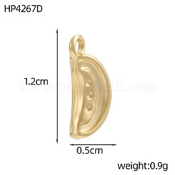 304 Stainless Steel Pendants&nbsp;STAS-OY017-39G
