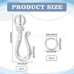 925 Sterling Silver Hook Clasps&nbsp;STER-PH0002-07