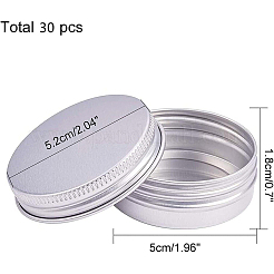 30ml Round Aluminium Tin Cans&nbsp;LS-CON-BC0005-13