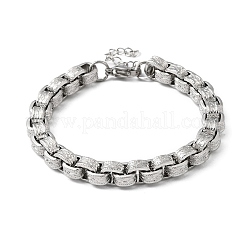 304 Stainless Steel Box Chains Bracelets for Women&nbsp;BJEW-P399-02P