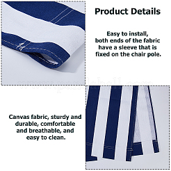 Stripe Pattern Chair Canvas Cloth&nbsp;AJEW-WH0816-232