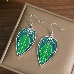 Alloy Enamel Dangle Earrings&nbsp;WGCF12B-02