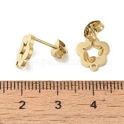 Ion Plating(IP) 304 Stainless Steel Studs Earring Findings&nbsp;STAS-I206-50G
