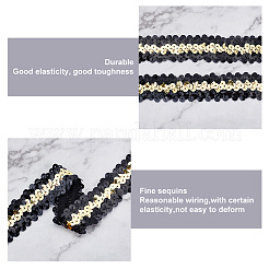 Sparkle Plastic Paillette Elastic Beads&nbsp;OCOR-WH0047-80