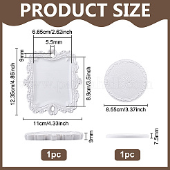 2Pcs 2 Styles Vintage Resin Display Trays for Jewelry&nbsp;AJEW-PH0008-41