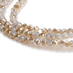 Electroplate Glass Beads Strands&nbsp;X-EGLA-J144-HR-C04